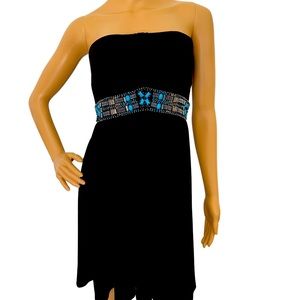 White House Black Market strapless dress.